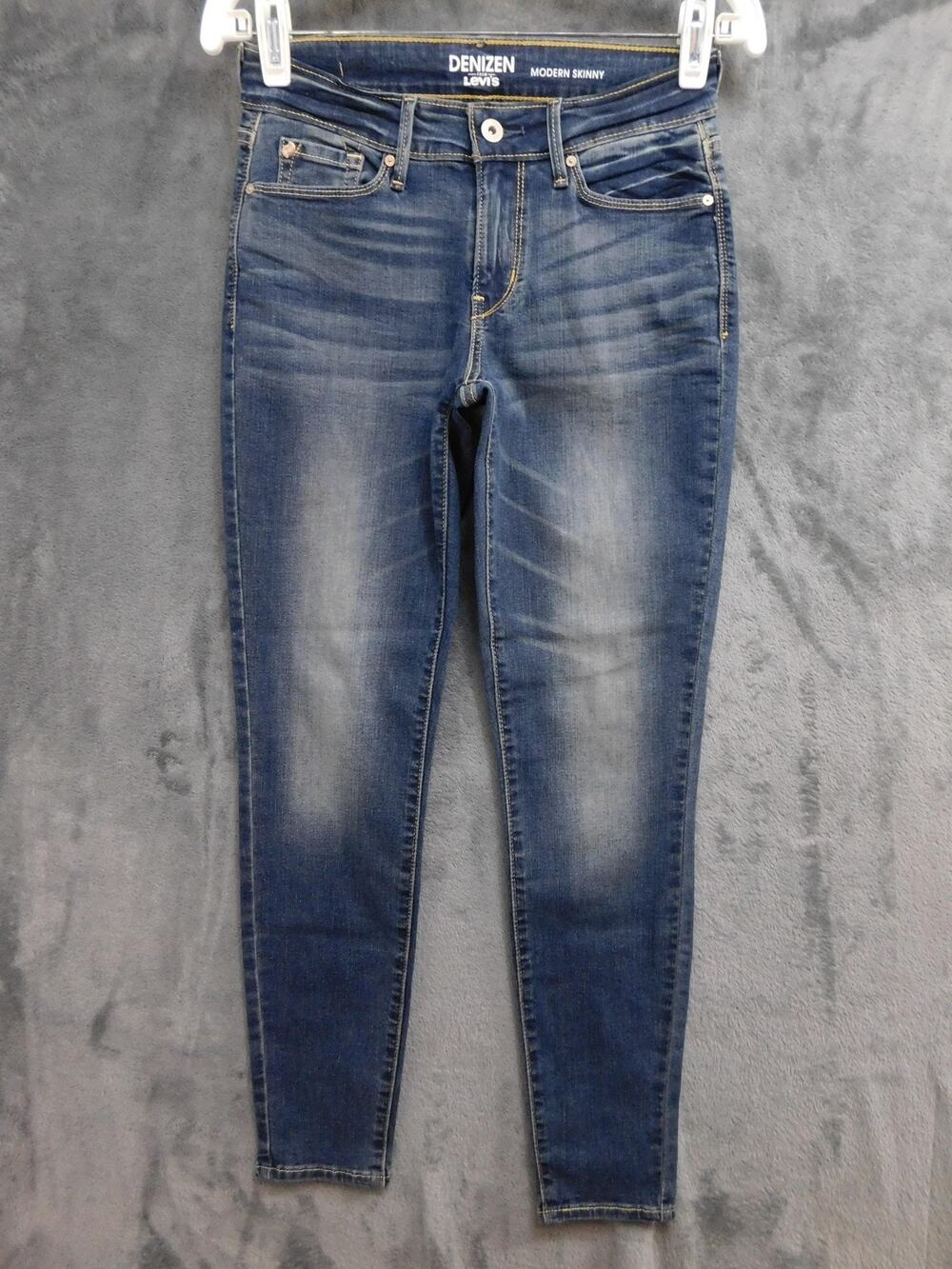 Denizen From Levi's Jeans Womens 26 Blue Modern Skinny Stretch 30 Inseam